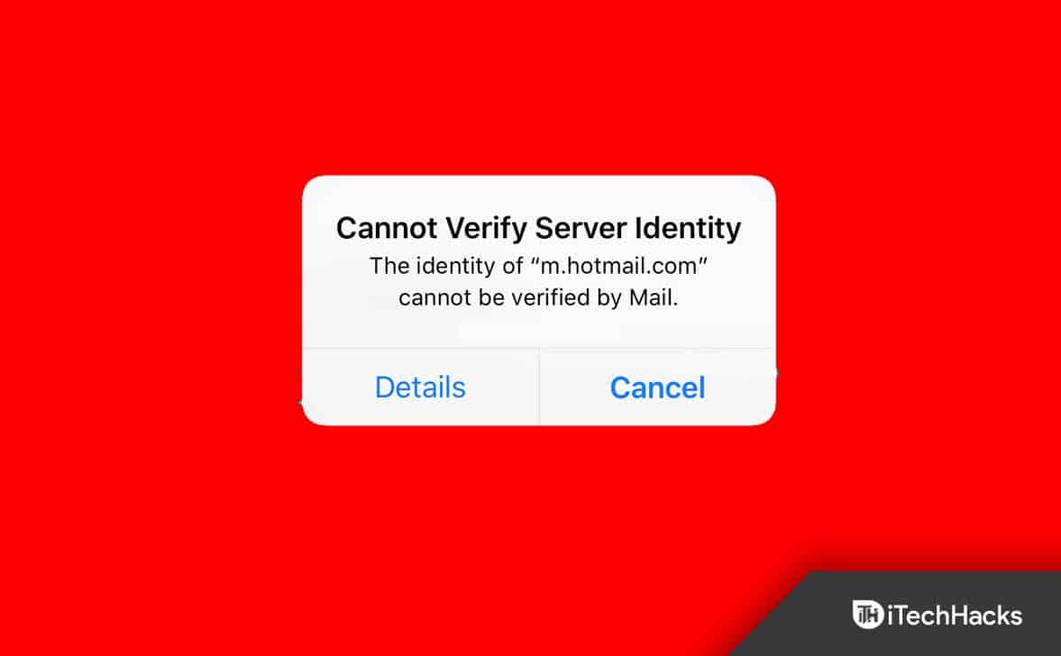 Cómo solucionar el error No se puede verificar la identidad del servidor en iPhone