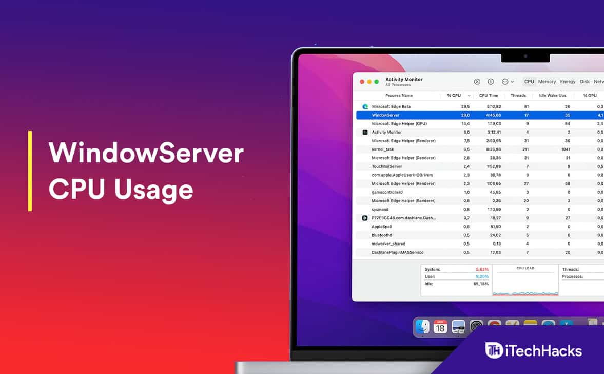 Come ridurre l'utilizzo della CPU di WindowServer su Mac