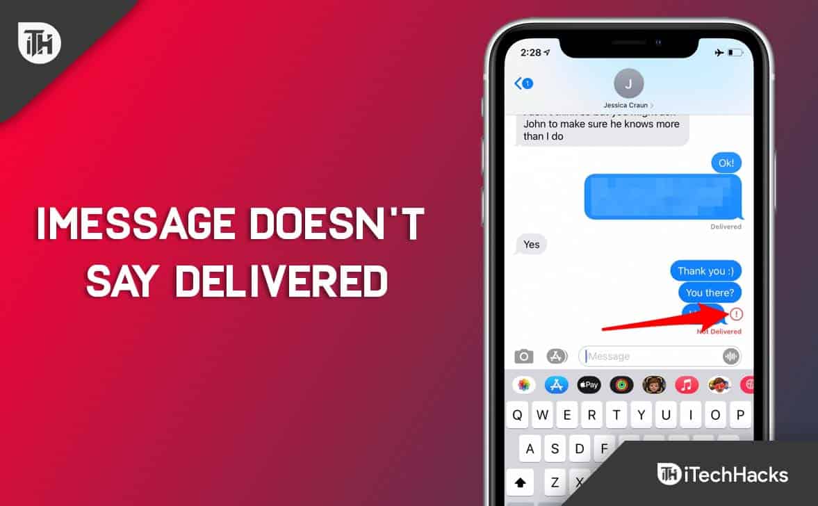 İMessage iPhone'da teslim edildiğini söylemediğinde nasıl düzeltilir