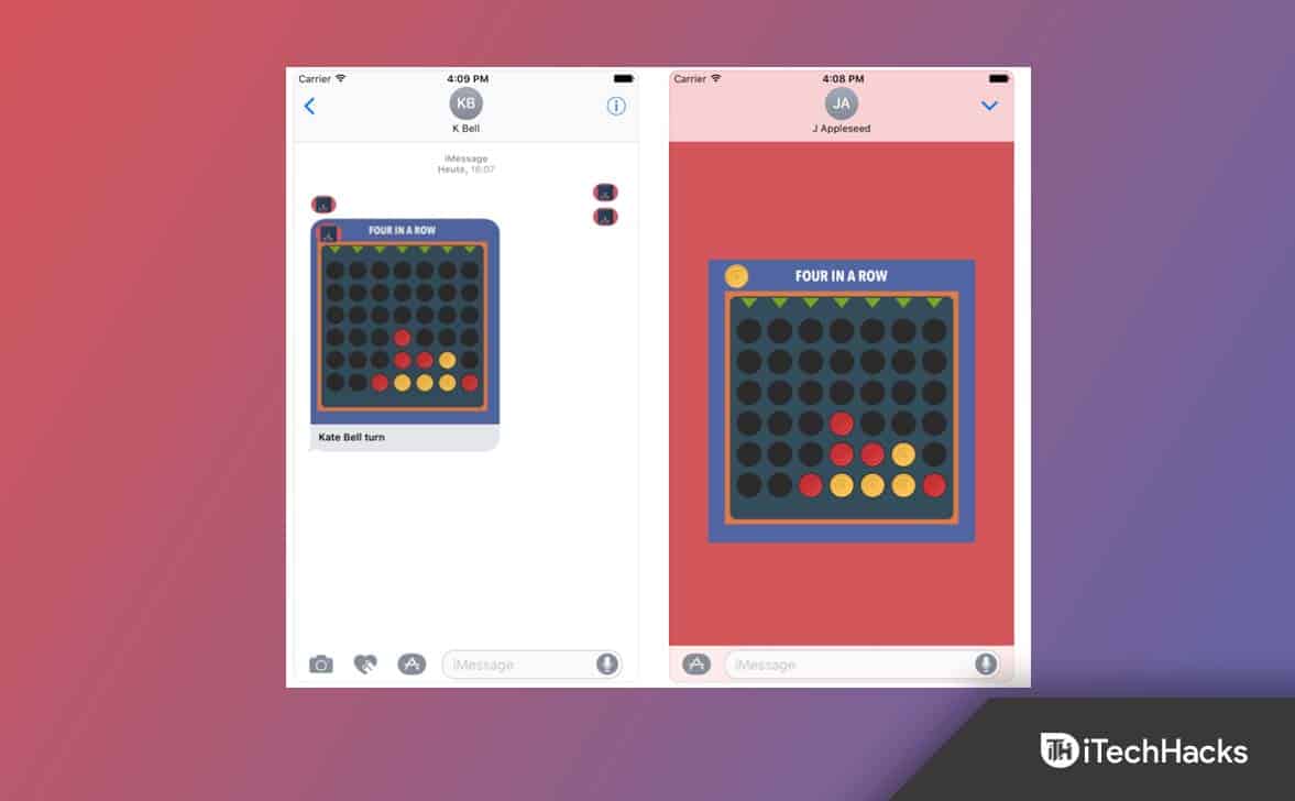 Comment jouer à quatre de suite sur iMessage 