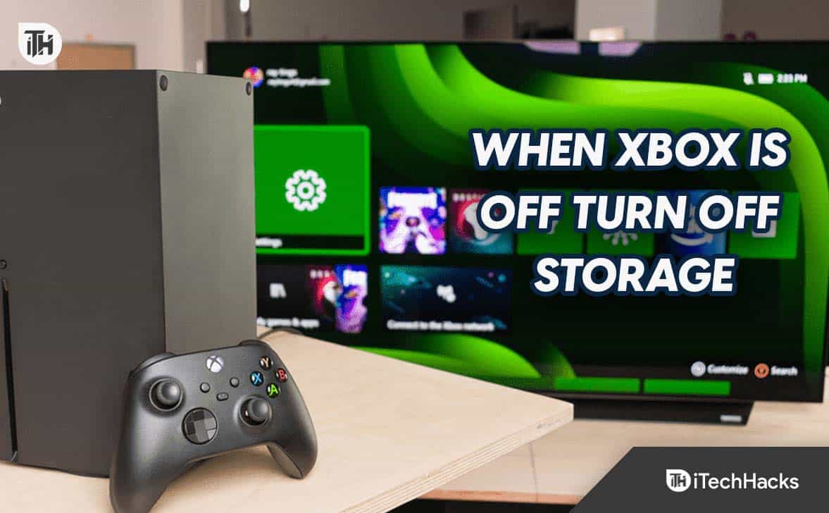 Réparer lorsque la Xbox est éteinte, désactiver le stockage