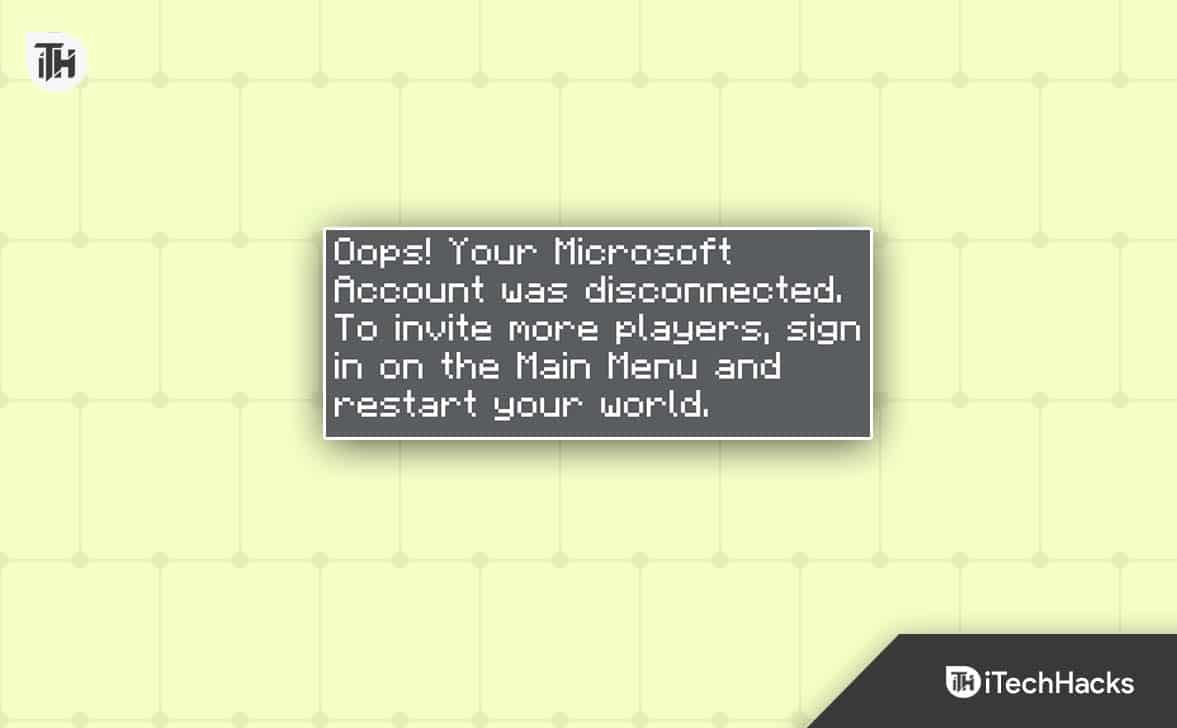 Risolvi Minecraft Oops Il tuo account Microsoft è stato disconnesso