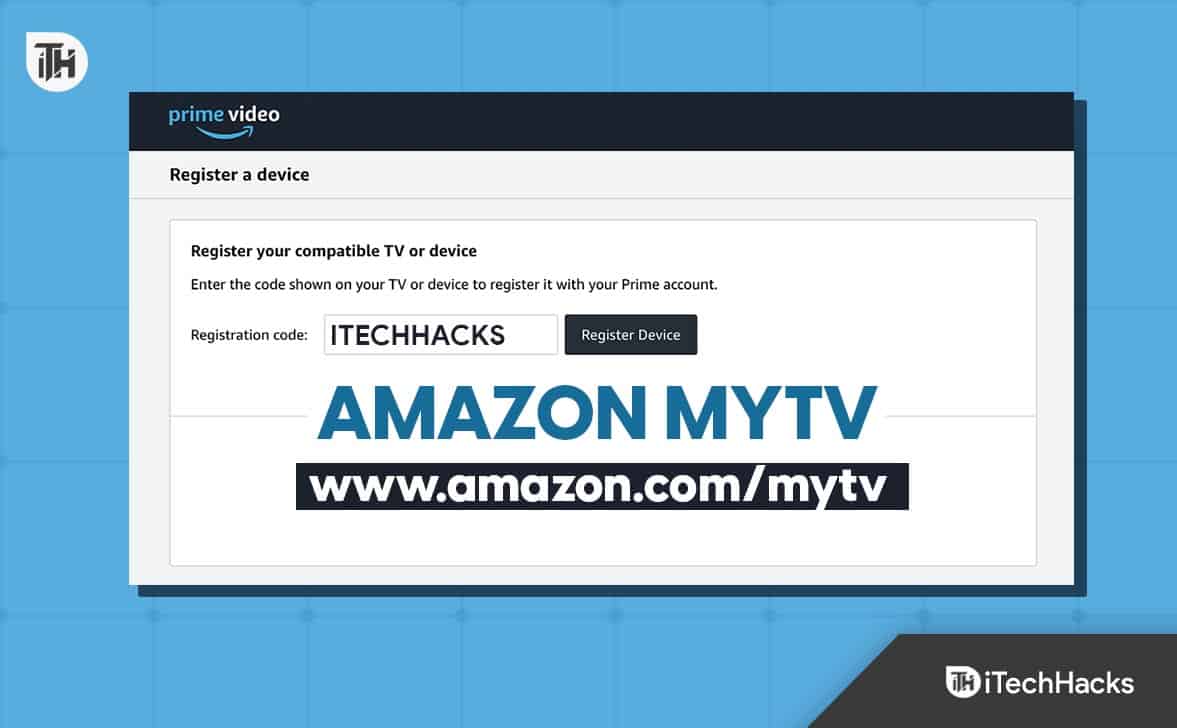 Como registrar o dispositivo na amazon com/mytv Insira o código de login Amazon MyTV