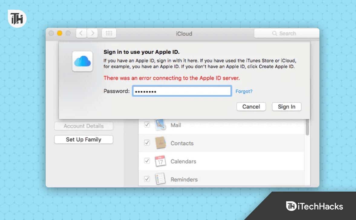 Jak opravit chybu připojení k Apple ID serveru na Mac/iPhone/iPad