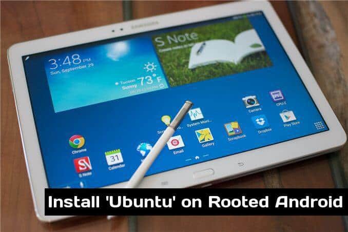 Jak nainstalovat linux Ubuntu na Samsung Galaxy Tab 10.1