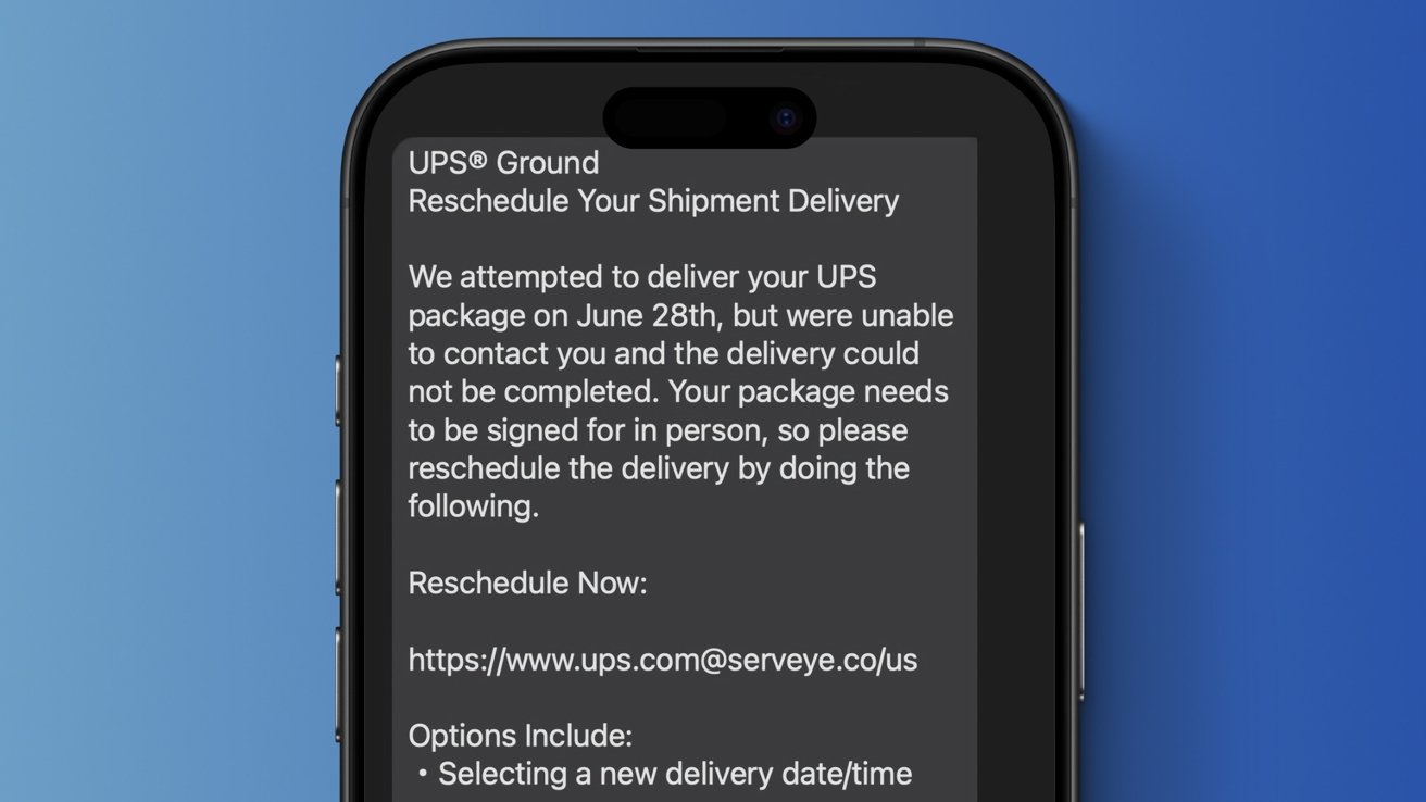Nuovi UPS Text Scam si rivolge agli utenti di iPhone con informazioni di rielaborazione del pacchetto falso