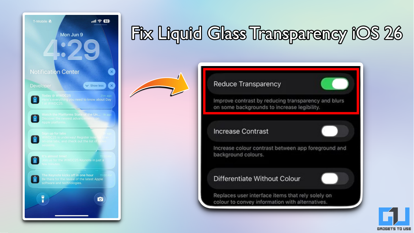 Comment désactiver le mode transparent en verre liquide iOS 26 sur iPhone, Mac et iPad