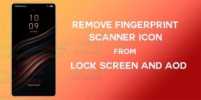 Jak usunąć ikonę odcisków palców z ekranu blokady i AOD