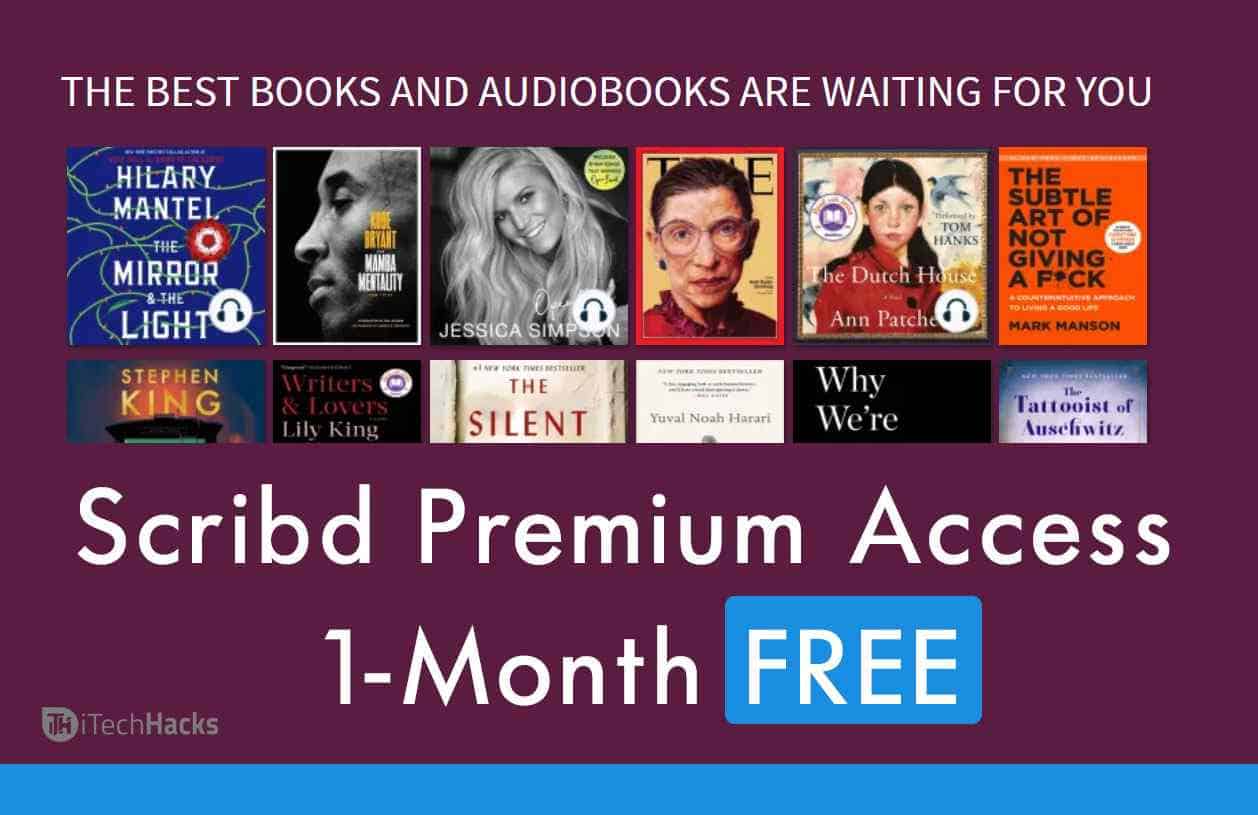 Accesso all'account premium Scribd gratuito per 1 mese 2025