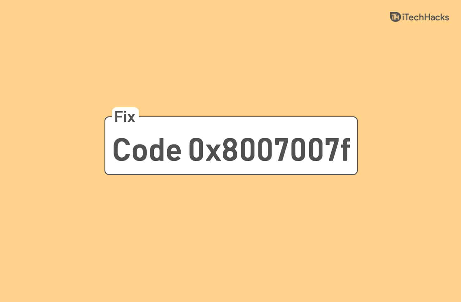 Jak opravit chybový kód 0x8007007F na Windows 11