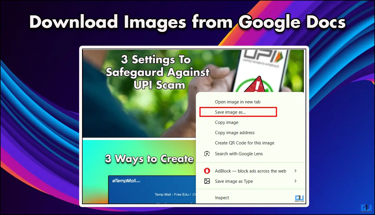 So laden Sie Bilder von Google Docs herunter