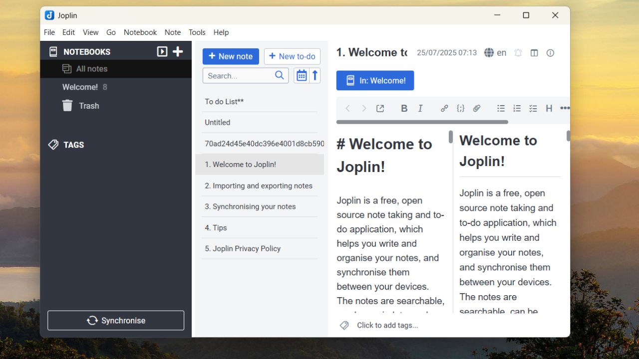 Den selvhostede Joplin-appen er et alternativ til Google Keep