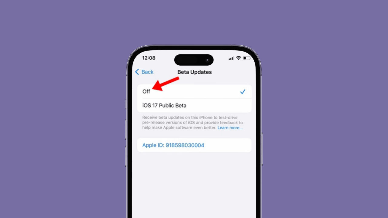 Cómo desactivar las actualizaciones beta en iPhone