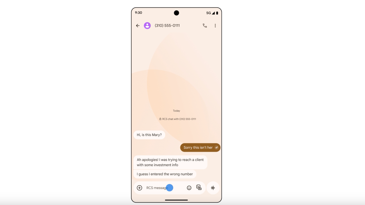 Messaggi di Google ancora più grande Modifica del marchio individuato