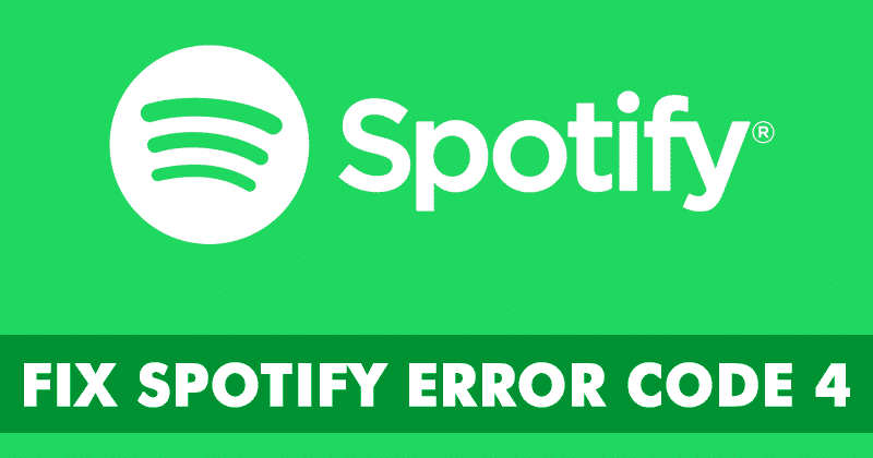 Jak opravit chybový kód Spotify 4 na Windows