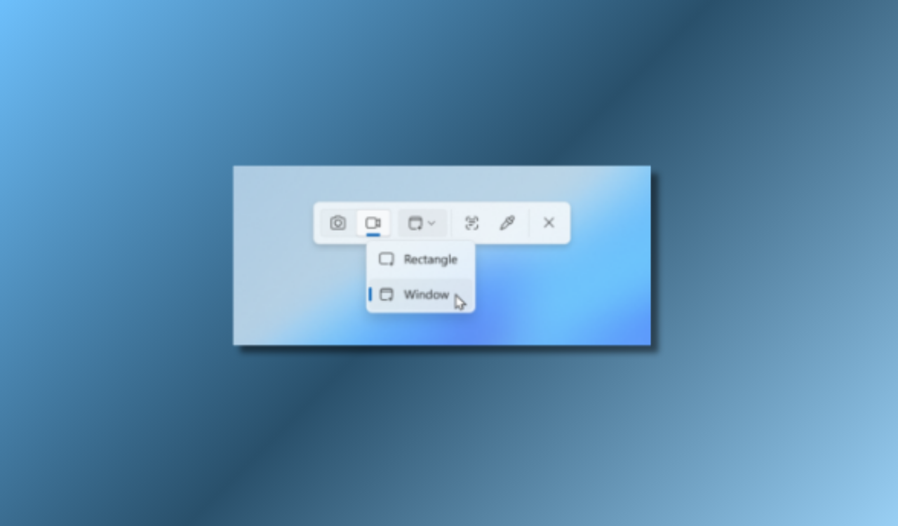L'outil de snipping dans Windows 11 obtient l'enregistrement de l'écran du mode fenêtre avec la mise à jour Beta KB5064093