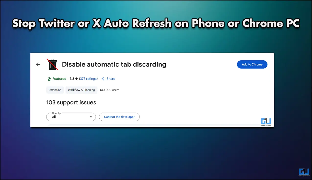 Como parar o Twitter ou X Auto REFRESH Feed no telefone e Chrome PC