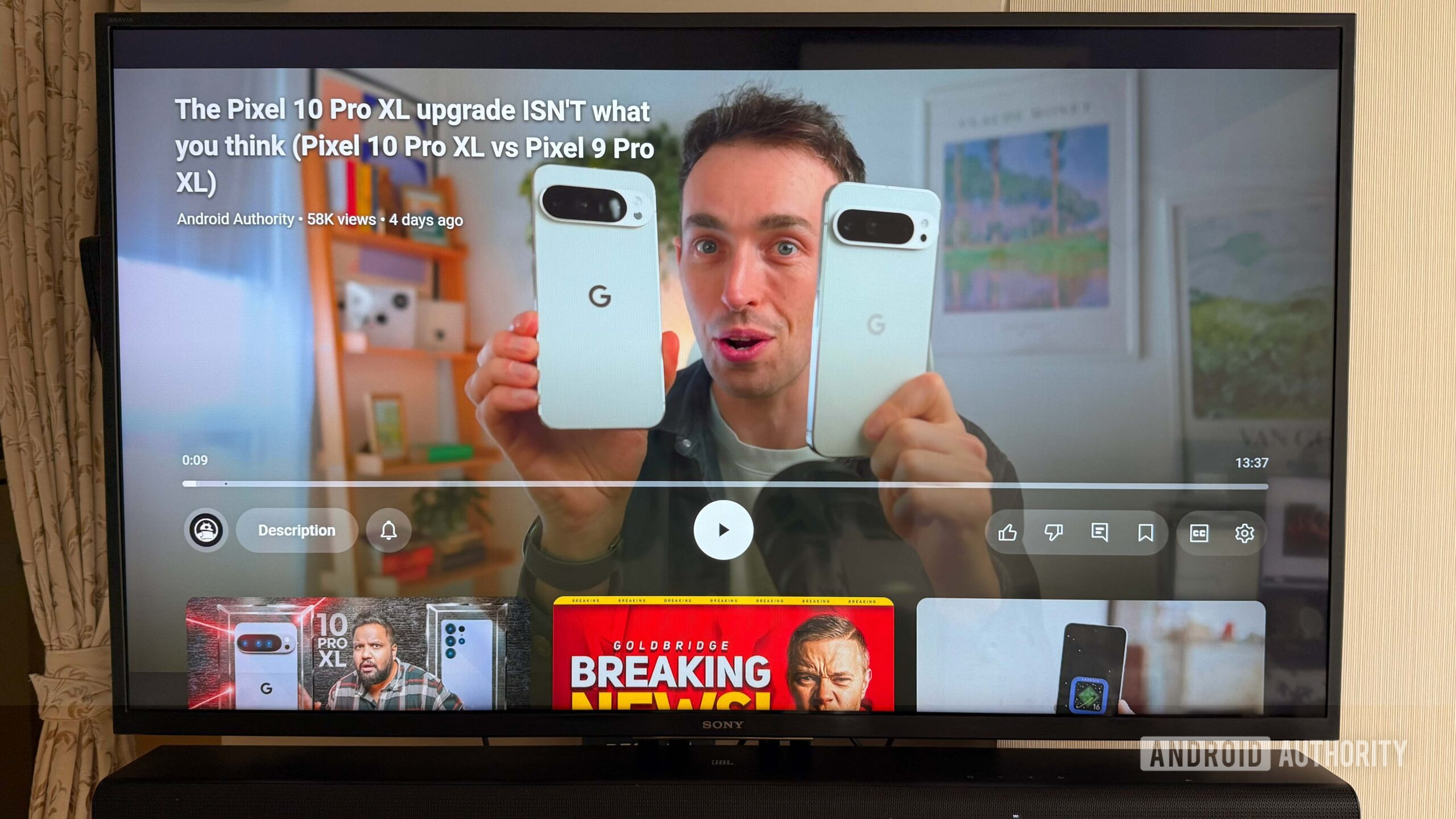 YouTube acaba de tener un aspecto nuevo en los dispositivos de TV Android