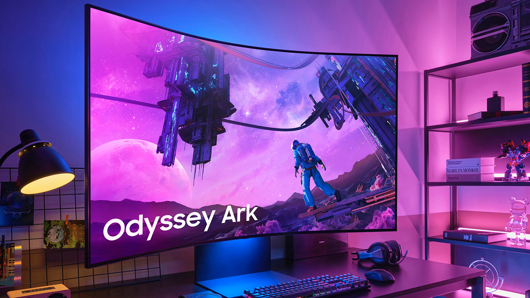Le Samsung Odyssey Ark Monitor est énorme, magnifique et 900 $ de réduction!
