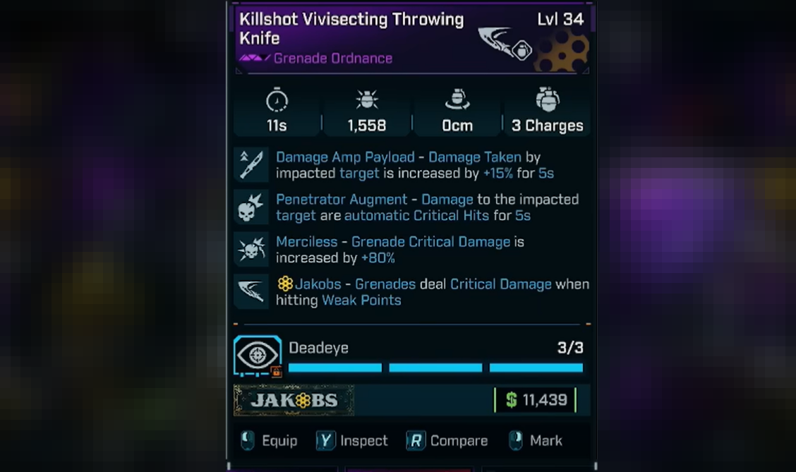 Wyjaśnił legendarny nóż do rzucania z penetratorem na Borderlands 4