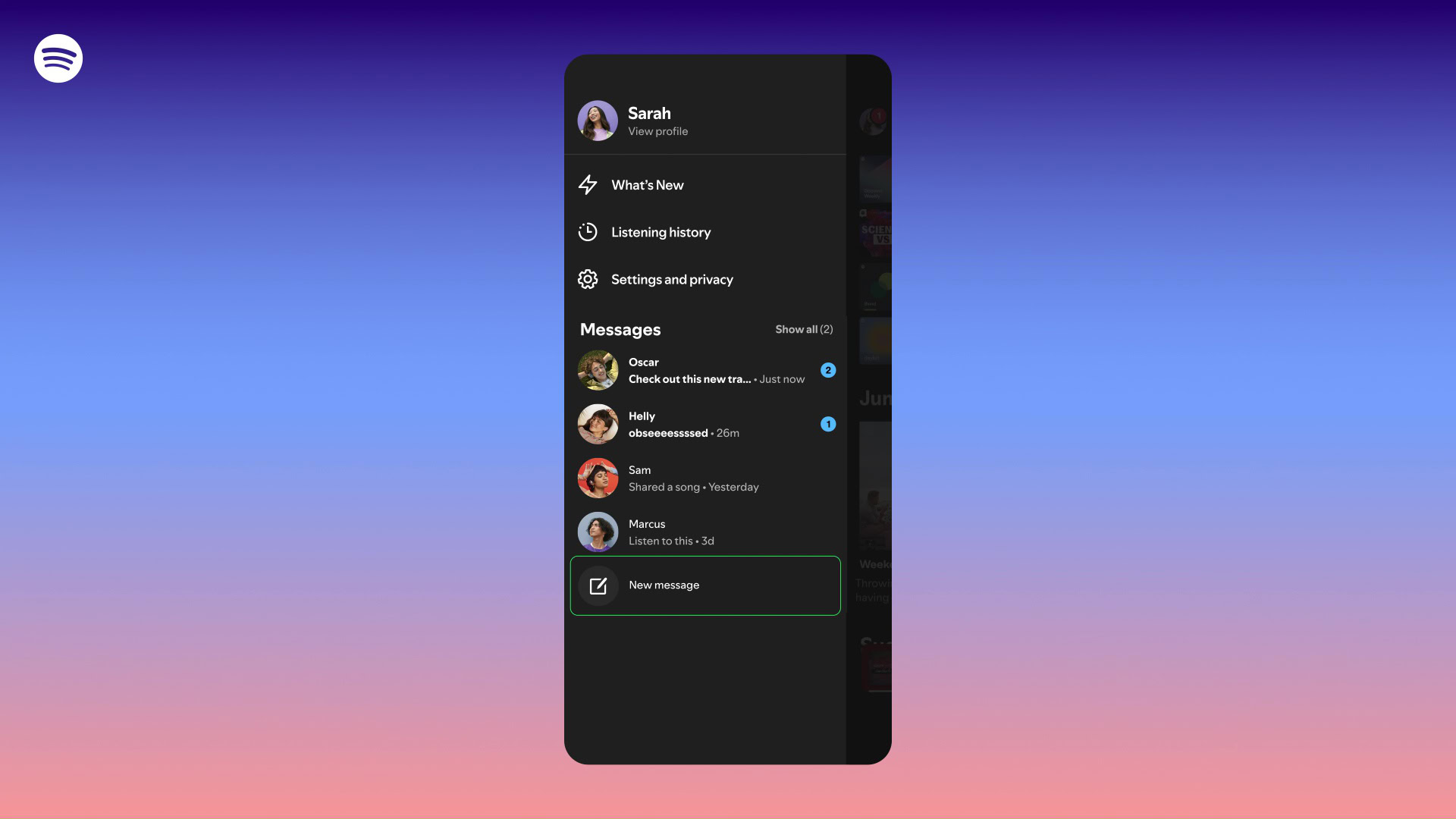 Har du noen gang delt en Spotify 