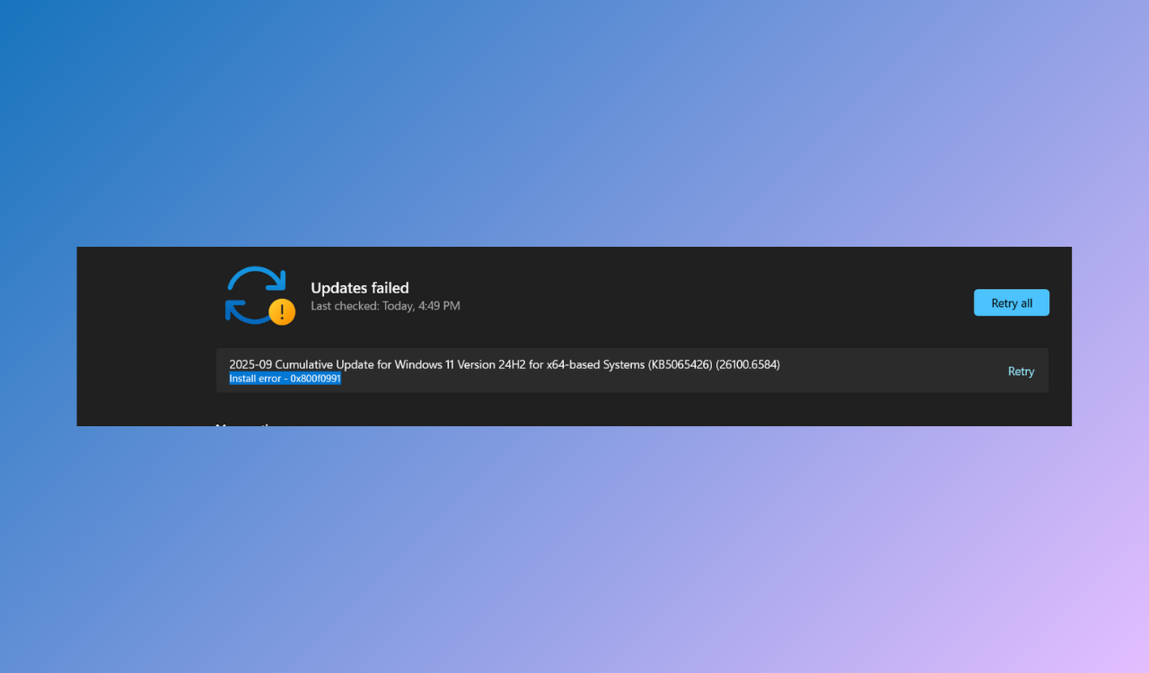 Windows 11 septembre Mise à jour KB5065426 ne serait pas installé pour certains utilisateurs