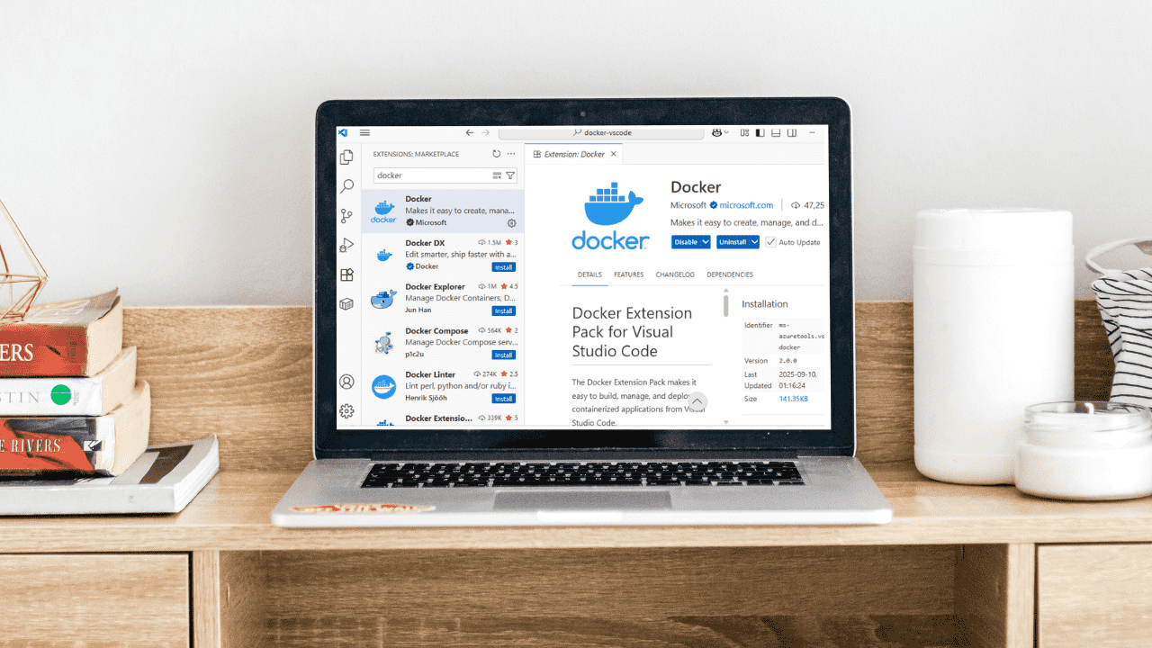 Como integrar e usar o Docker no código VS