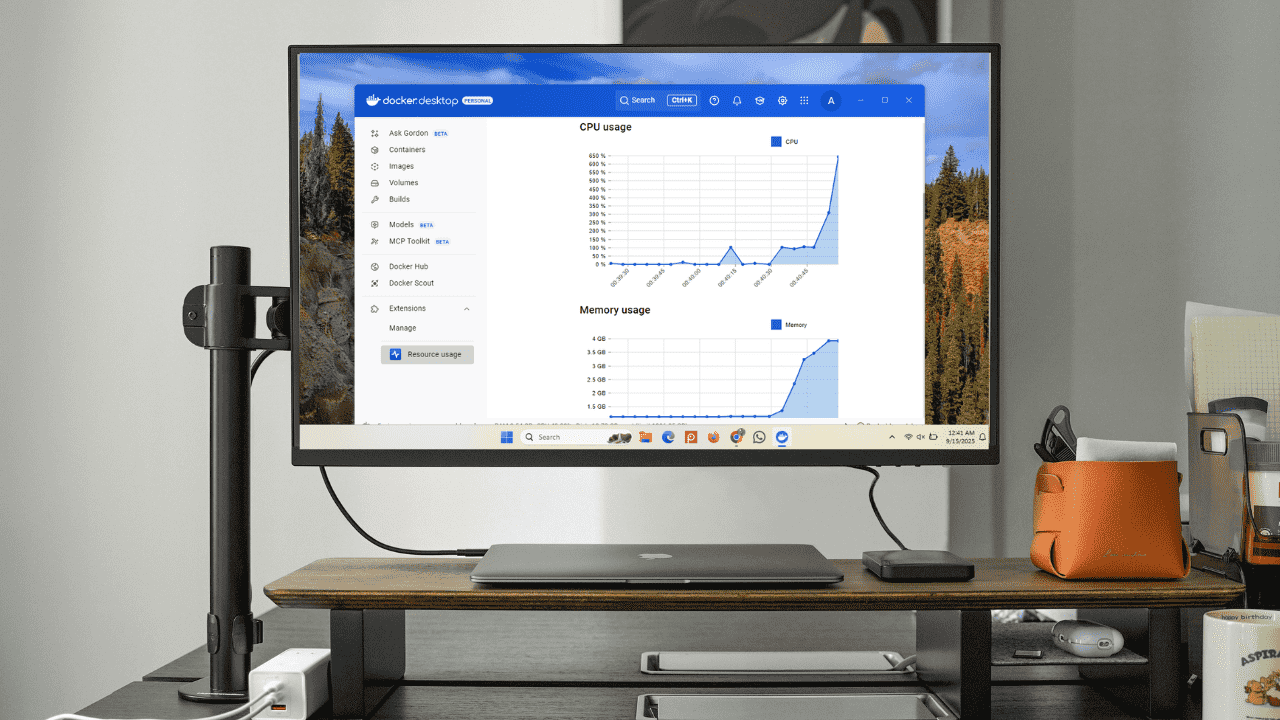 Comment surveiller l'utilisation du processeur et de la mémoire dans Docker Desktop