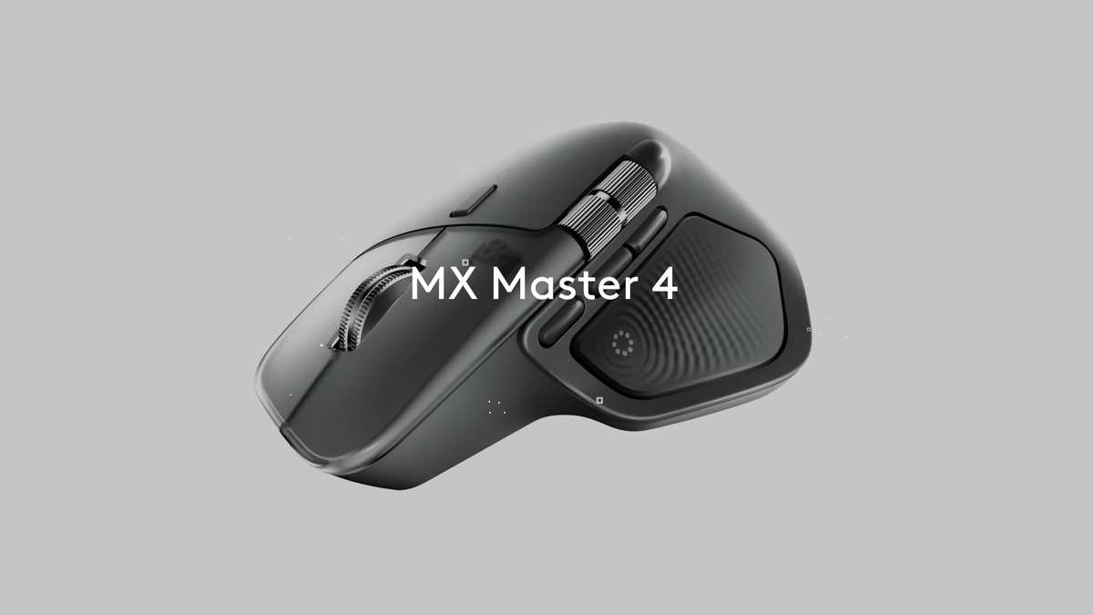 Logitech MX Master 4, dokunsal bir yükseltme için haptik ekler