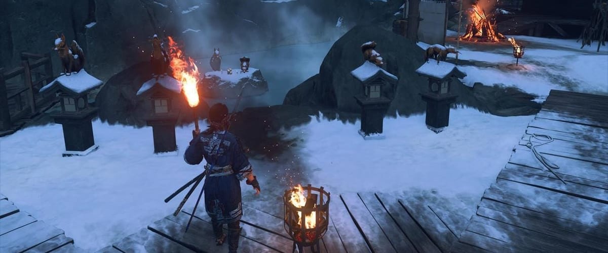 Todas las soluciones del rompecabezas de la estatua del zorro en Ghost of Yotei