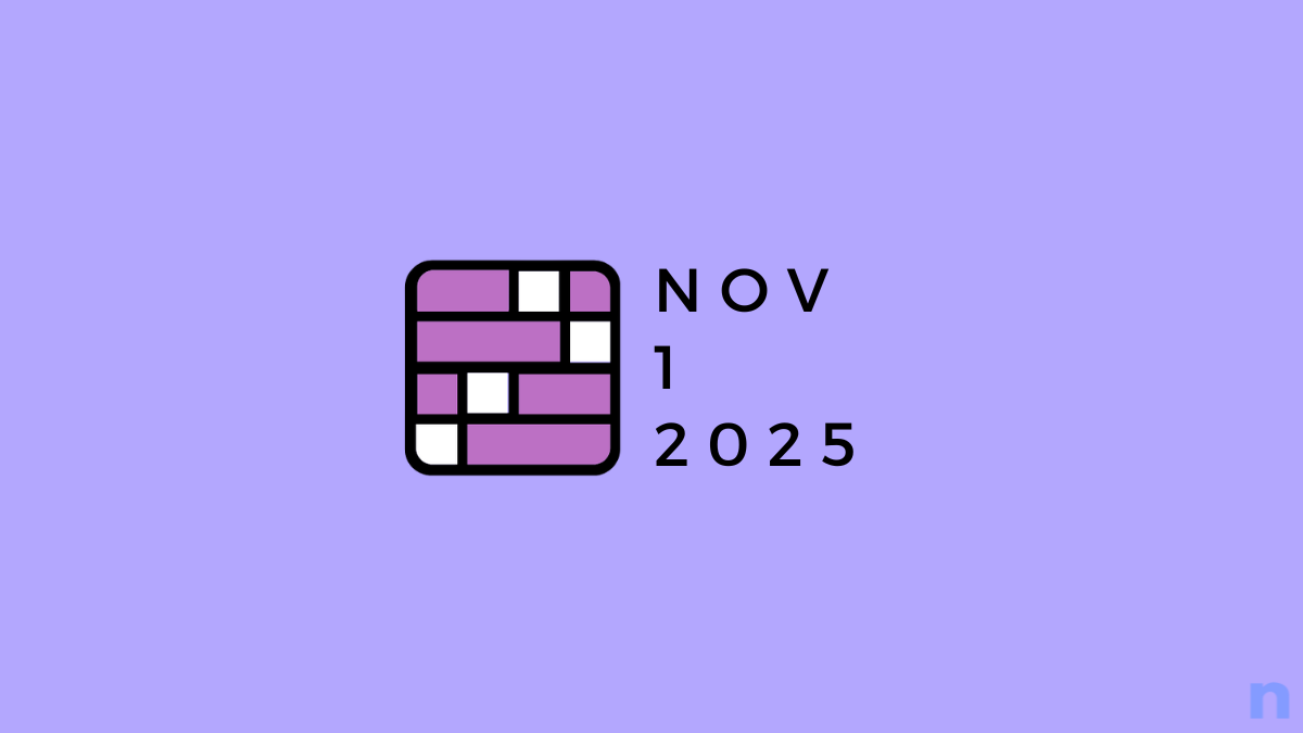 Conexiones del NYT: 1 de noviembre de 2025 ¡Consejos y respuestas!