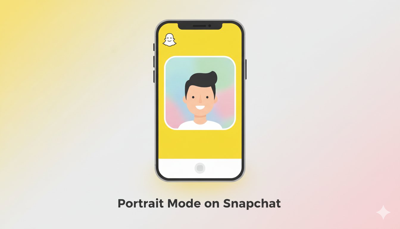 Como ativar o modo retrato no Snapchat para usuários do iPhone
