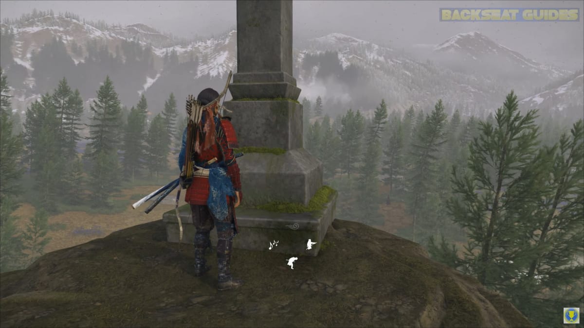 Všechny sloupy padlých míst v duchu Yotei