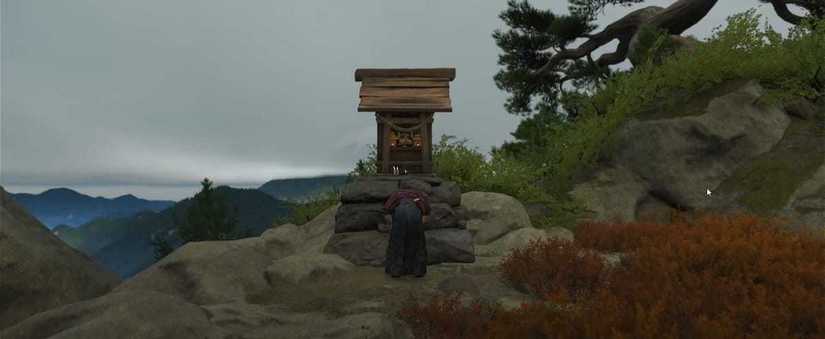 So verwenden Sie Altäre der Reflexion in Ghost of Yotei, um Reiz zu erhalten und Fähigkeiten zu erlernen