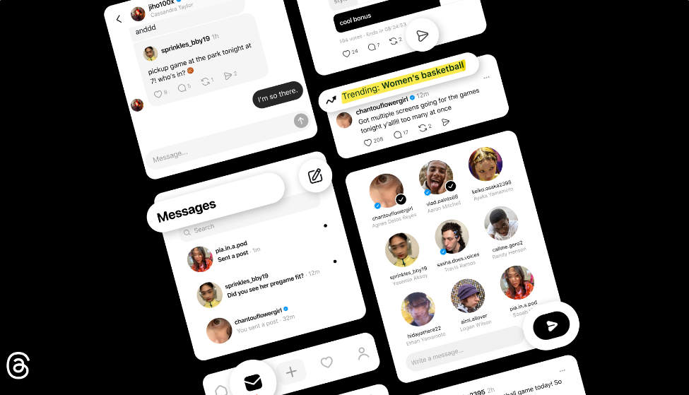 Meta amplía el chat grupal en Threads a la UE