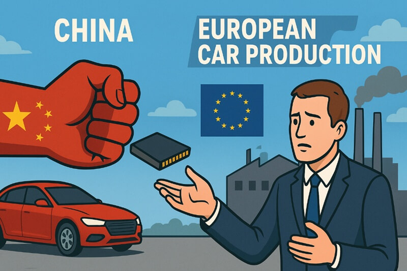 Čína ruší zákaz exportu čipů na Nexperii, čímž šetří evropskou produkci automobilů