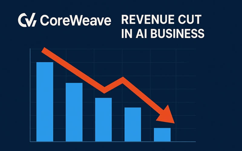 CoreWeave verlaagt omzetprognose na vertraging AI-contract