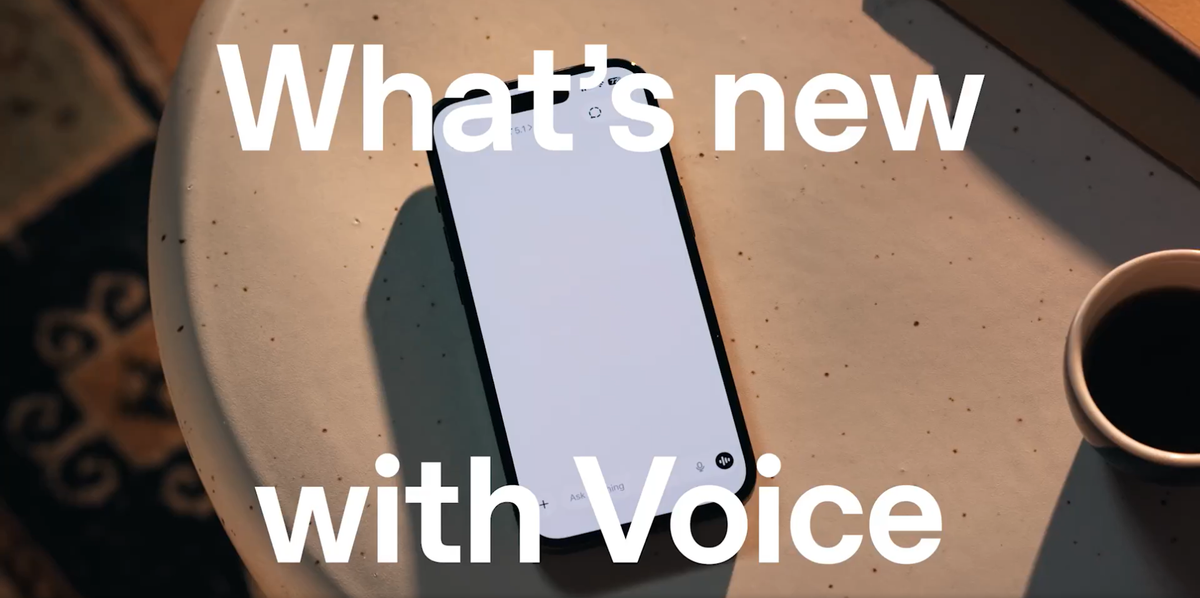 ChatGPT Voice désormais intégré au chat principal, utilisant toujours GPT 4o