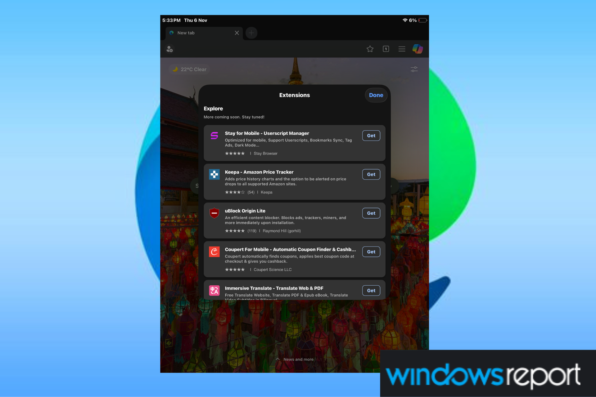 iPadin Microsoft Edgen laajennukset ovat täällä: kuinka asentaa