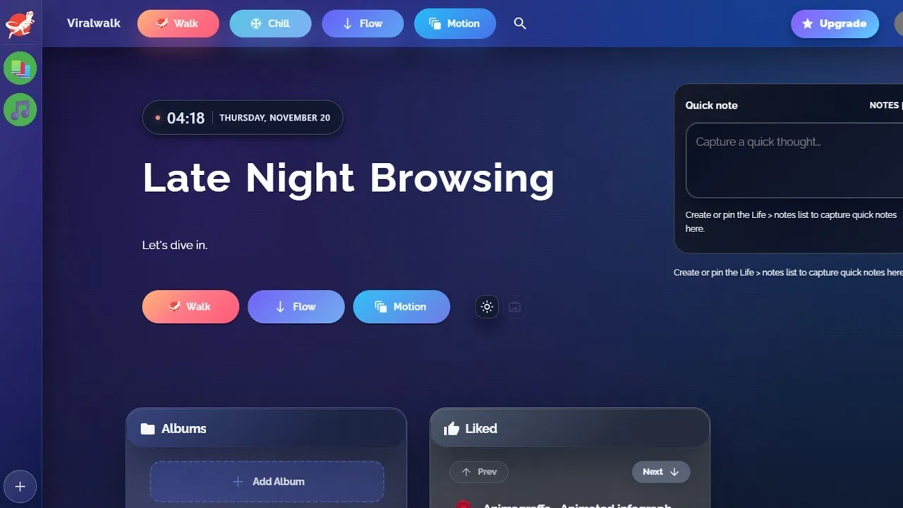 Opdag interessante ting på internettet med Viralwalk