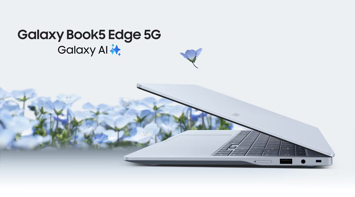 Le nouveau PC Galaxy Book 5 Edge 5G Copilot+ de Samsung est disponible à l'achat en ligne au Royaume-Uni