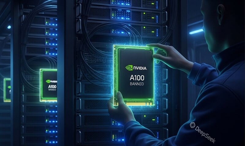 DeepSeek kringgår amerikanska chipförbud med modifierad Nvidia H800, vilket skapar rädsla för exportkontroll