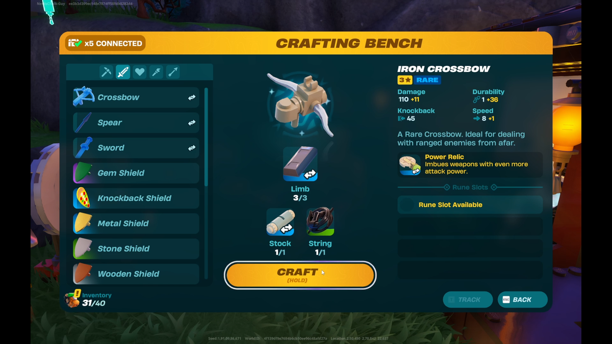 Construiește o arbaletă de fier 