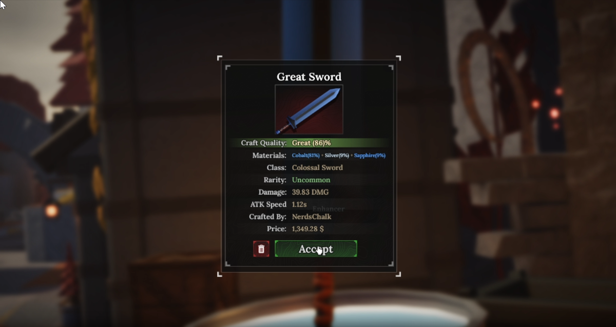 Comment forger une grande épée dans The Forge Roblox