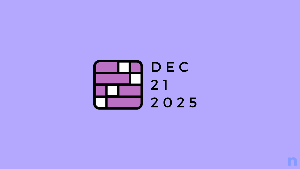 Conexiones del NYT: 21 de diciembre de 2025 ¡Consejos y respuestas!