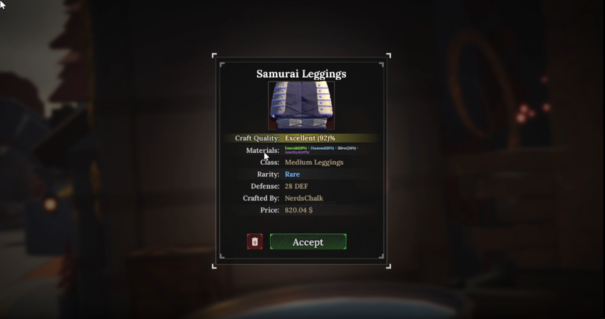 Jak vyrobit samurajské legíny v The Forge Roblox