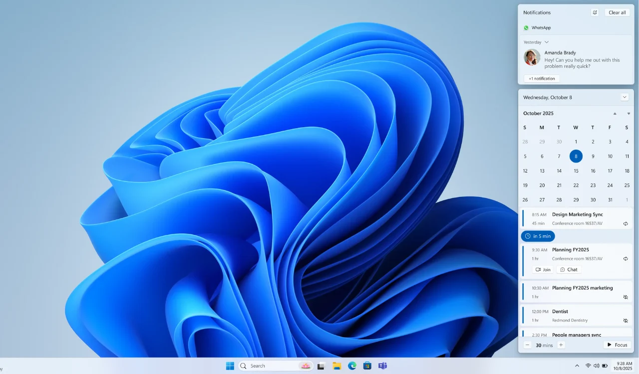 La nuova visualizzazione Agenda di Windows 11 non è nativa e gli utenti sono già preoccupati