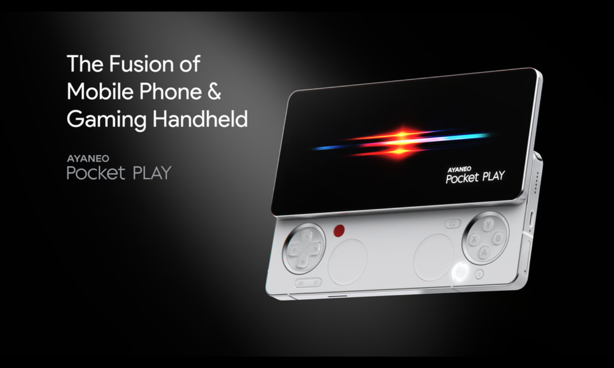 Pirmasis „Ayaneo“ žaidimų telefonas „Pocket Play“ turi žaidimų pultelio valdiklius, kurie išstumiami