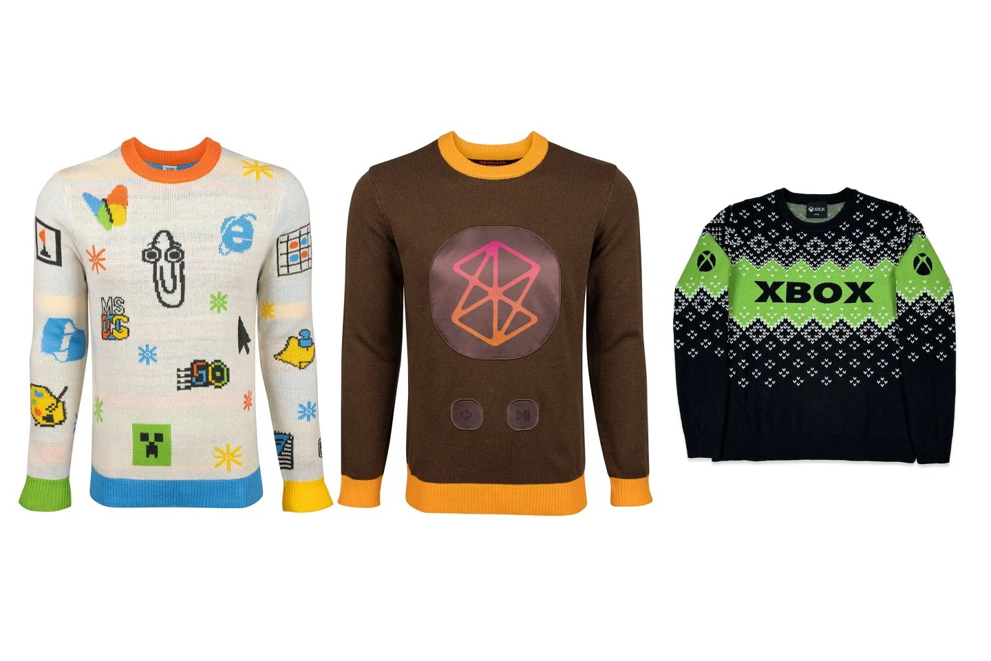 [ACTUALIZACIÓN] Microsoft lanza el suéter feo de Windows de edición limitada 2025: también están disponibles las ediciones Xbox Green y Zune Brown