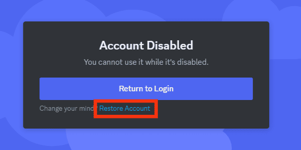 ¿Cómo se ve una cuenta de Discord deshabilitada?